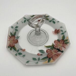 Vintage Hand-Painted Octagonal Tidbit Sandwich Tray